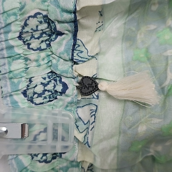 Z&L Europe Boho Print Ruffled Hem Tassel Shorts b61 - Picture 6 of 8